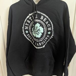 Gildan Black Myrtle Beach Hoodie